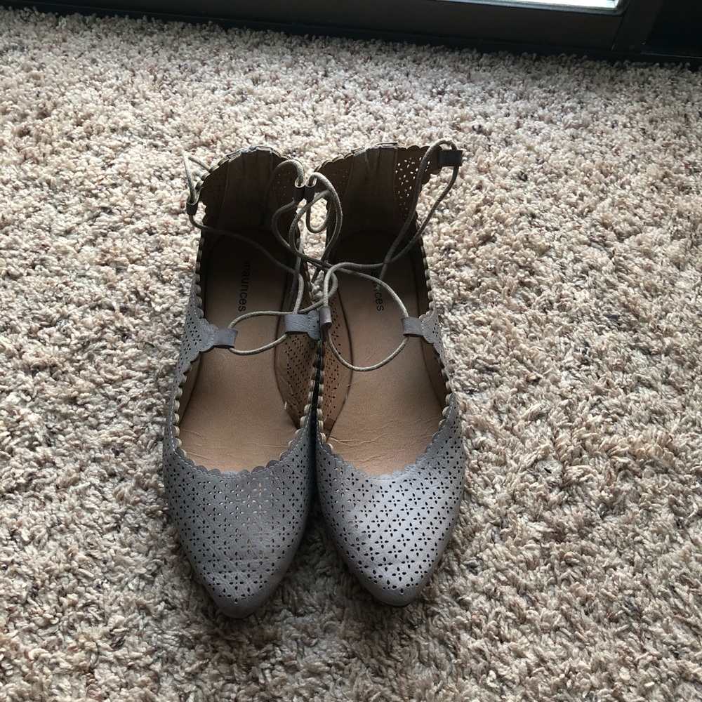 Maurices lace up flat sandals